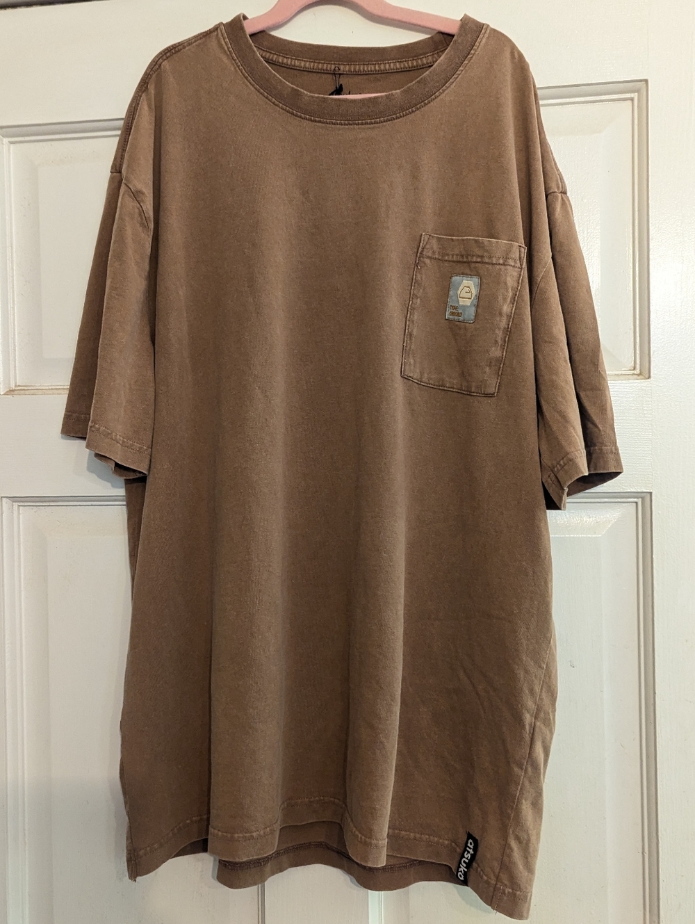 Atsuko x Pokemon Ground Type Pocket T-Shirt Brown Cubone Diglett Anime Mens M